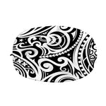 Black And White Polynesian Tattoo Print Car Side Mirror Covers