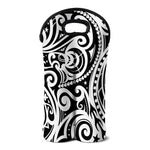 Black And White Polynesian Tattoo Print Double Neoprene Wine Tote