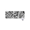 Black And White Polynesian Tattoo Print Extended Mouse Pad