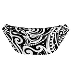 Black And White Polynesian Tattoo Print Fanny Pack