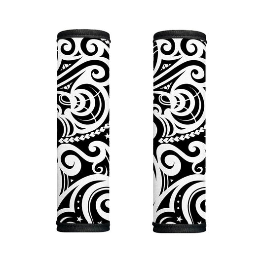 Black And White Polynesian Tattoo Print Handle Covers