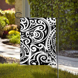 Black And White Polynesian Tattoo Print House Flag