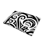 Black And White Polynesian Tattoo Print Pet Cooling Mat Cover