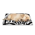 Black And White Polynesian Tattoo Print Pet Cooling Mat Cover