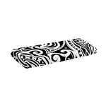 Black And White Polynesian Tattoo Print Piano Keyboard Cover