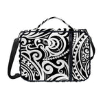 Black And White Polynesian Tattoo Print Shoulder Strap Bible Bag