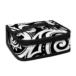 Black And White Polynesian Tattoo Print Small Lunch Bag