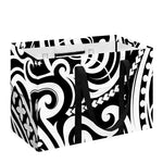 Black And White Polynesian Tattoo Print Utility Tote Bag