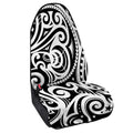 Black And White Polynesian Tattoo Print Waterproof Car Seat Cover