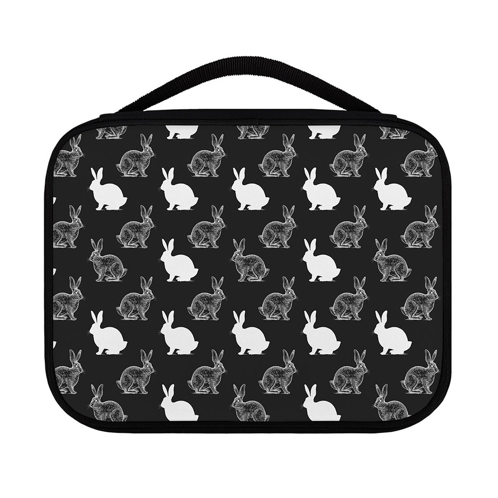 Black And White Rabbit Pattern Print Classic Bible Case