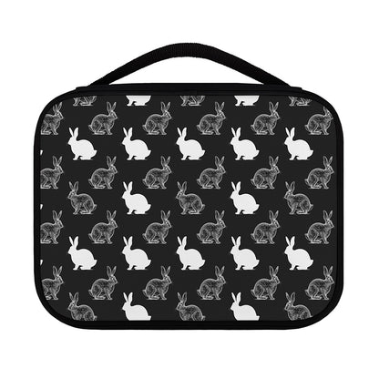 Black And White Rabbit Pattern Print Classic Bible Case