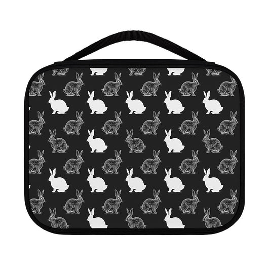 Black And White Rabbit Pattern Print Classic Bible Case