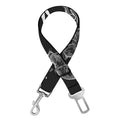 Black And White Rabbit Pattern Print Dog Seat Belt