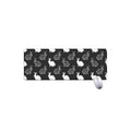 Black And White Rabbit Pattern Print Extended Mouse Pad
