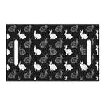 Black And White Rabbit Pattern Print Golf Cart Seat Cover