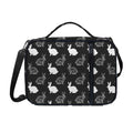 Black And White Rabbit Pattern Print Shoulder Strap Bible Bag