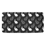 Black And White Rabbit Pattern Print Towel
