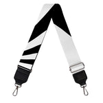 Black And White Radial Rays Print Bag Strap