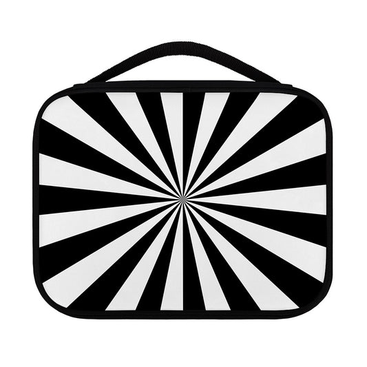 Black And White Radial Rays Print Classic Bible Case