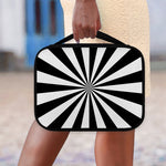 Black And White Radial Rays Print Classic Bible Case