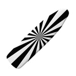 Black And White Radial Rays Print Ironing Board Cover