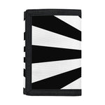 Black And White Radial Rays Print Trifold Wallet