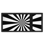 Black And White Radial Rays Print Trifold Wallet