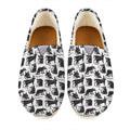 Black And White Rat Pattern Print Casual Shoes