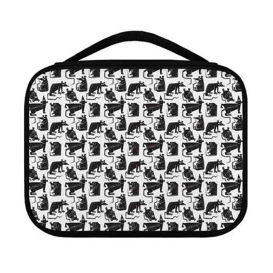 Black And White Rat Pattern Print Classic Bible Case