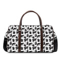 Black And White Rat Pattern Print Duffel Bag