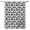 Black And White Rat Pattern Print House Flag