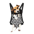 Black And White Rat Pattern Print Pet Carrier Backpack