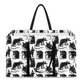 Black And White Rat Pattern Print Utility Tote Bag