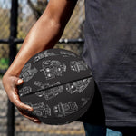 Black And White Robot Pattern Print Basketball
