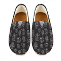 Black And White Robot Pattern Print Casual Shoes