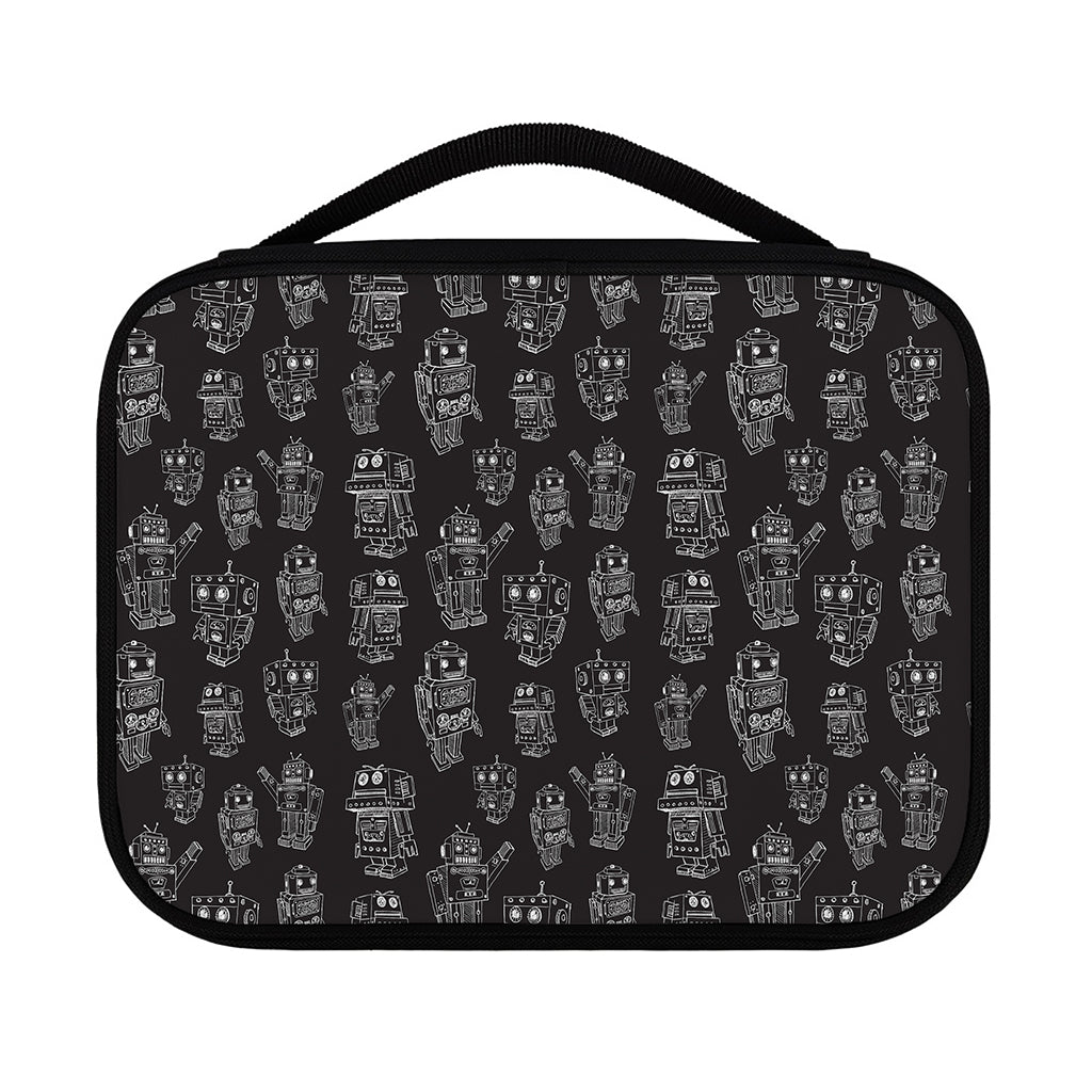 Black And White Robot Pattern Print Classic Bible Case