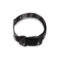 Black And White Robot Pattern Print Dog Collar