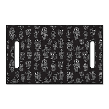 Black And White Robot Pattern Print Golf Cart Seat Cover