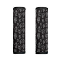 Black And White Robot Pattern Print Handle Covers