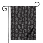 Black And White Robot Pattern Print House Flag