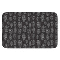 Black And White Robot Pattern Print Indoor Door Mat