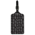 Black And White Robot Pattern Print Luggage Tag