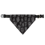 Black And White Robot Pattern Print Over The Collar Dog Bandana