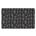 Black And White Robot Pattern Print Polyester Doormat