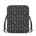 Black And White Robot Pattern Print Rectangular Crossbody Bag