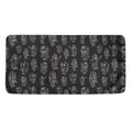 Black And White Robot Pattern Print Towel