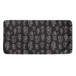 Black And White Robot Pattern Print Towel