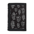 Black And White Robot Pattern Print Trifold Wallet