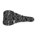 Black And White Rock And Roll Print Bicycle Seat Cover