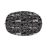 Black And White Rock And Roll Print Car Side Mirror Covers